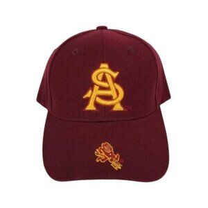 Arizona State Sun Devils Maroon Baseball Cap Old School Brand Adjustable